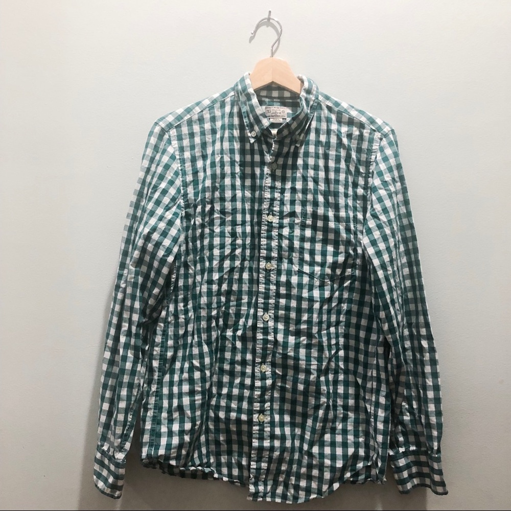 Men’s Green JCrew Button Up